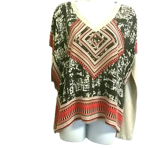 CABI Silk Print Blouse. M - Picture 1 of 3